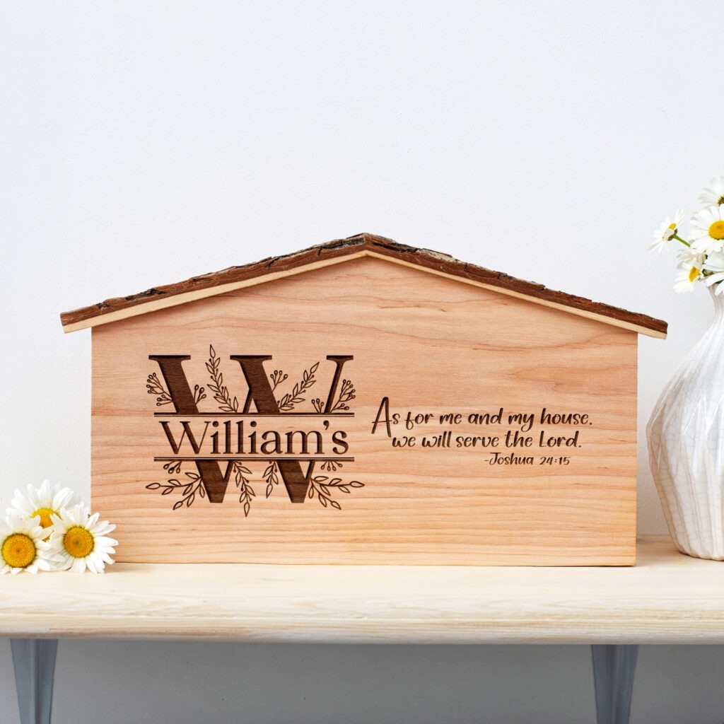 A wooden box with the name williams on it.