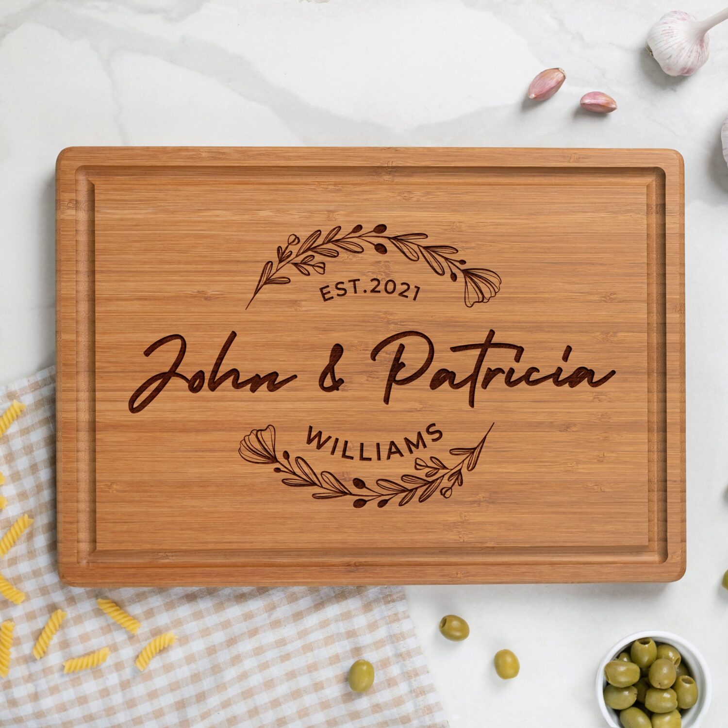 Personalized Bamboo Board for couples