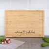 Personalized Bamboo Board with Juice Grooves (Light)