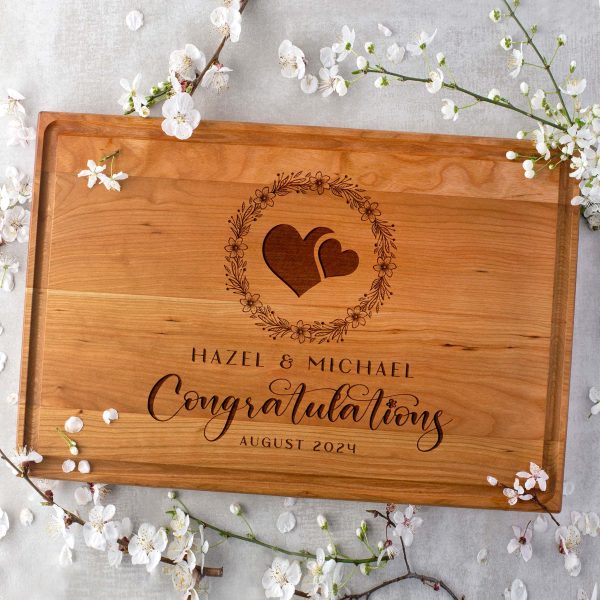Personalized Congratulations Cutting Board for couples