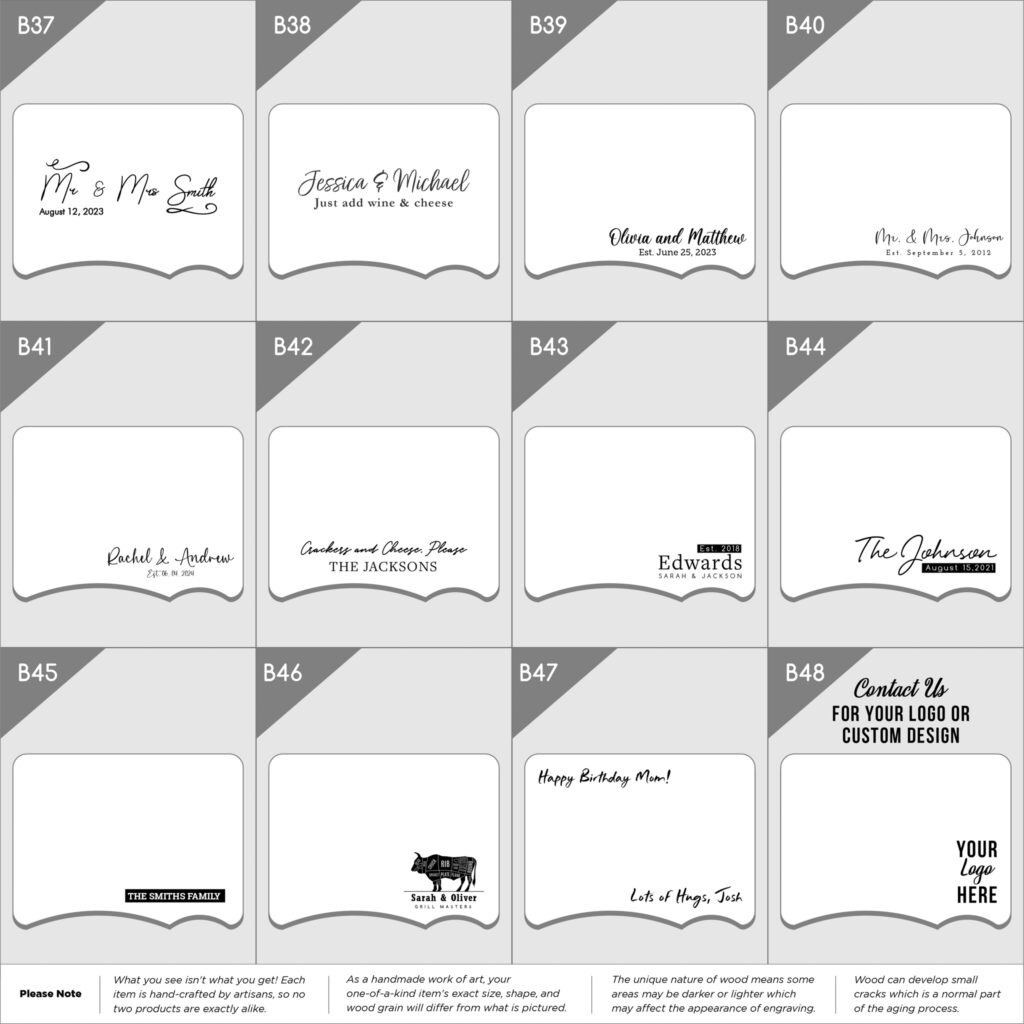 A set of black and white note cards with different designs.