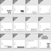 A collection of various custom address label designs.