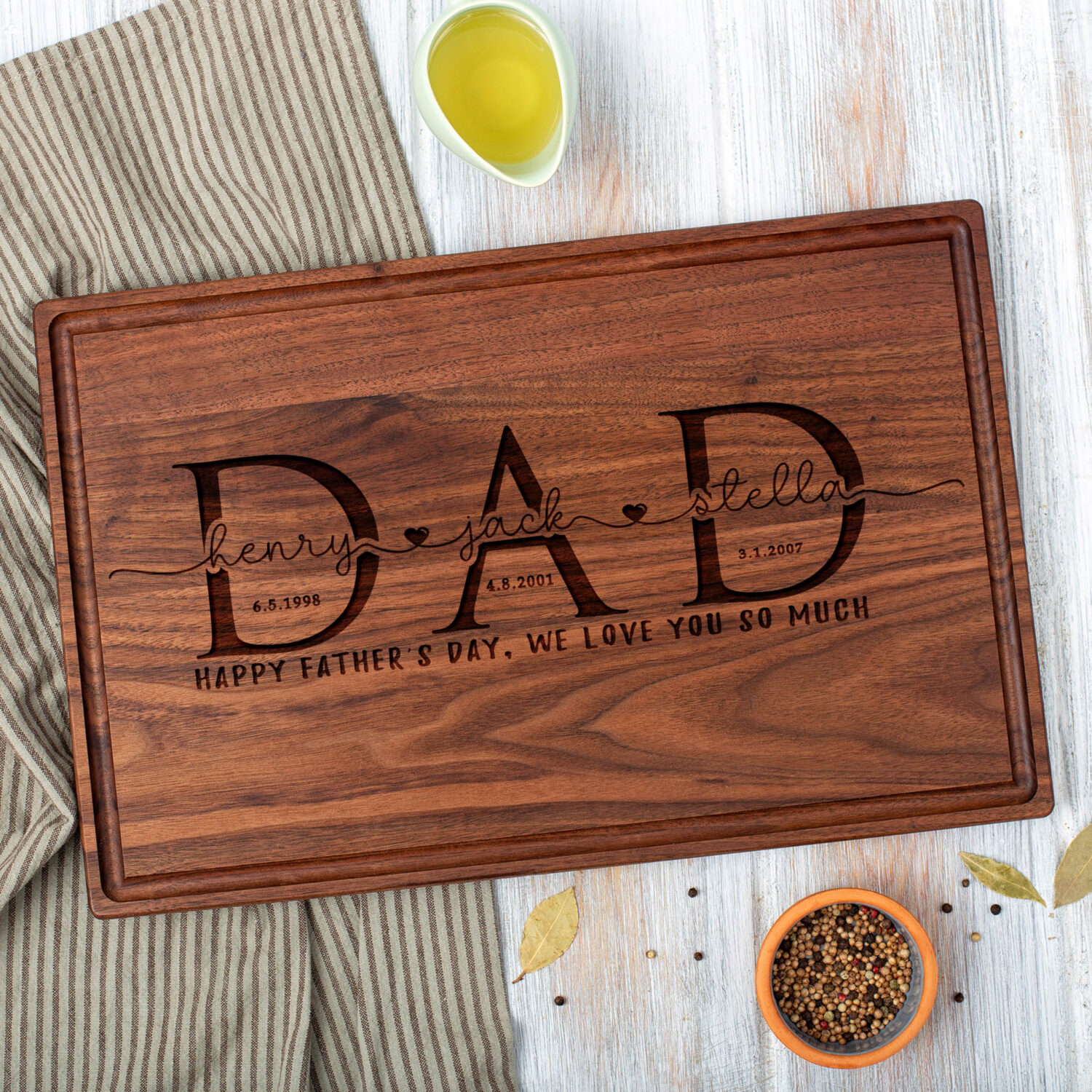 Personalized Dad Cutting Board