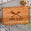 King of the grill cutting board.