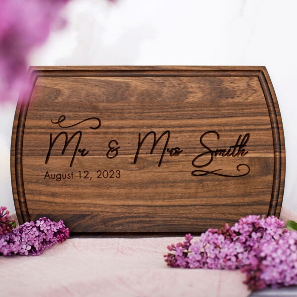 Personalized Wedding Gift Cutting Board