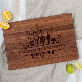 Charlotte's kitchen cutting board.