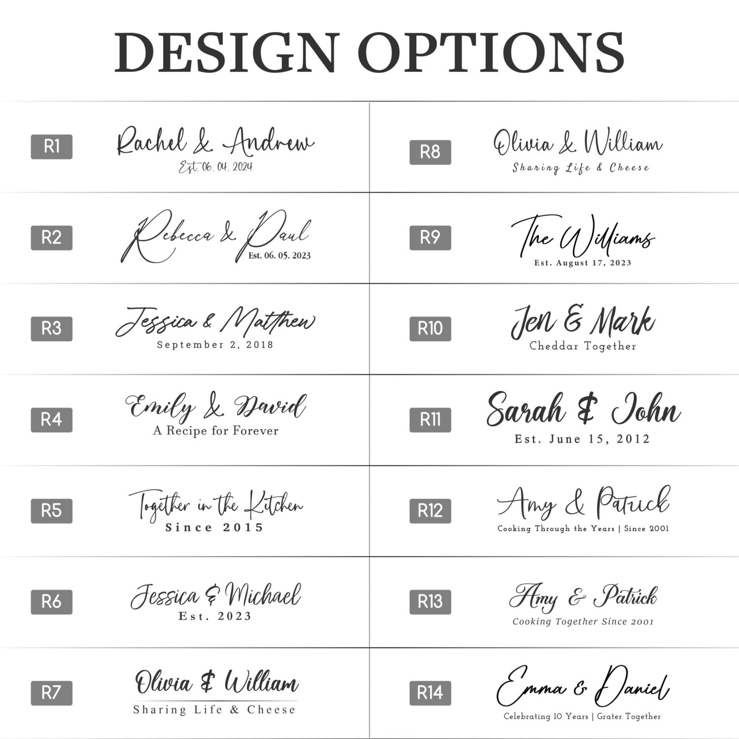 design options