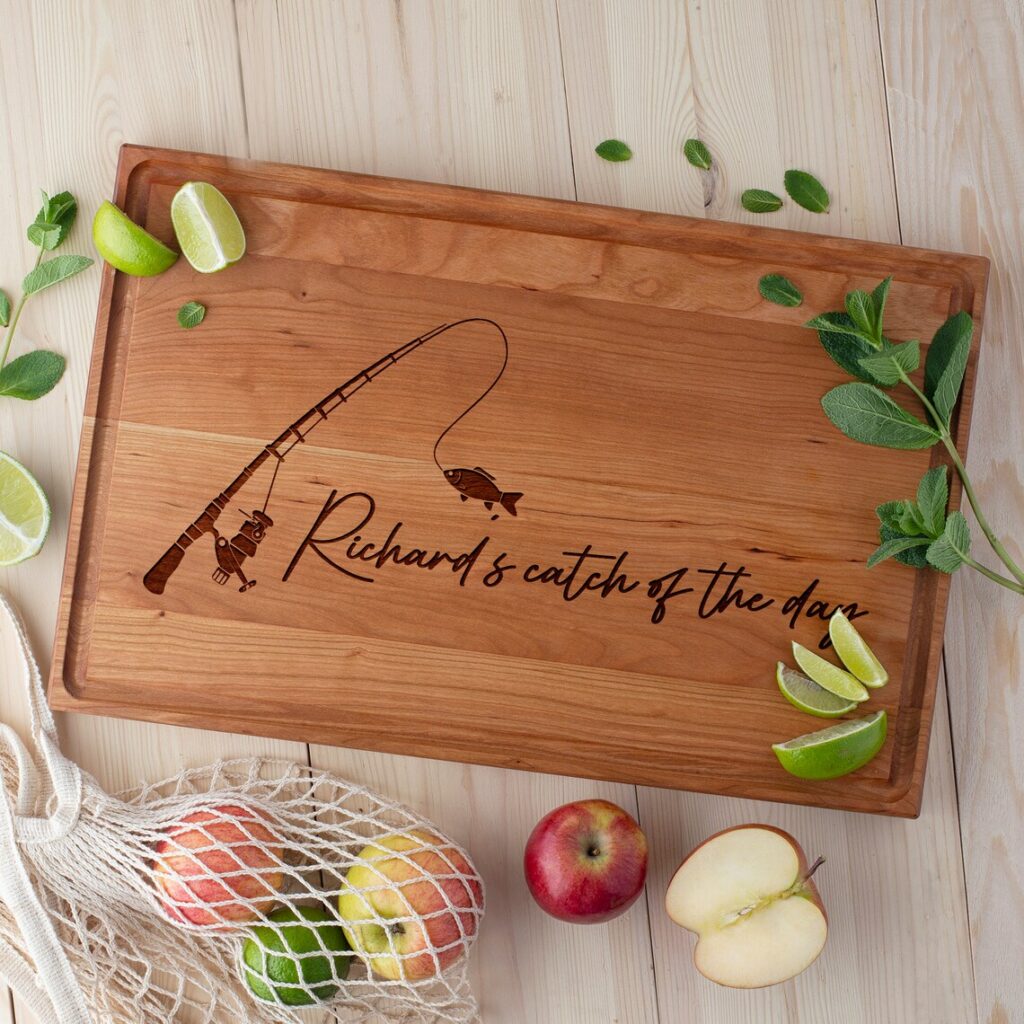 Personalized Cutting Board for Fisherman