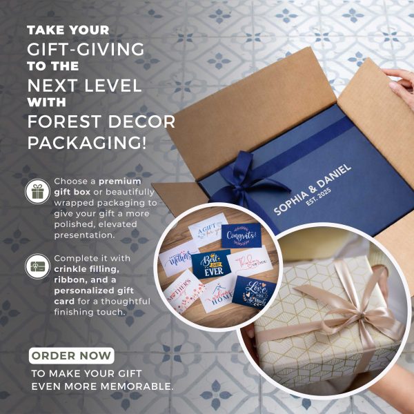 A flyer for the gift wrapping.