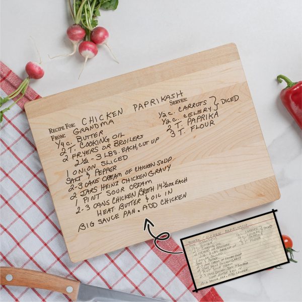 Engraved Recipe Cutting Board