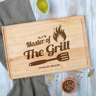 Master of the grill cutting board.