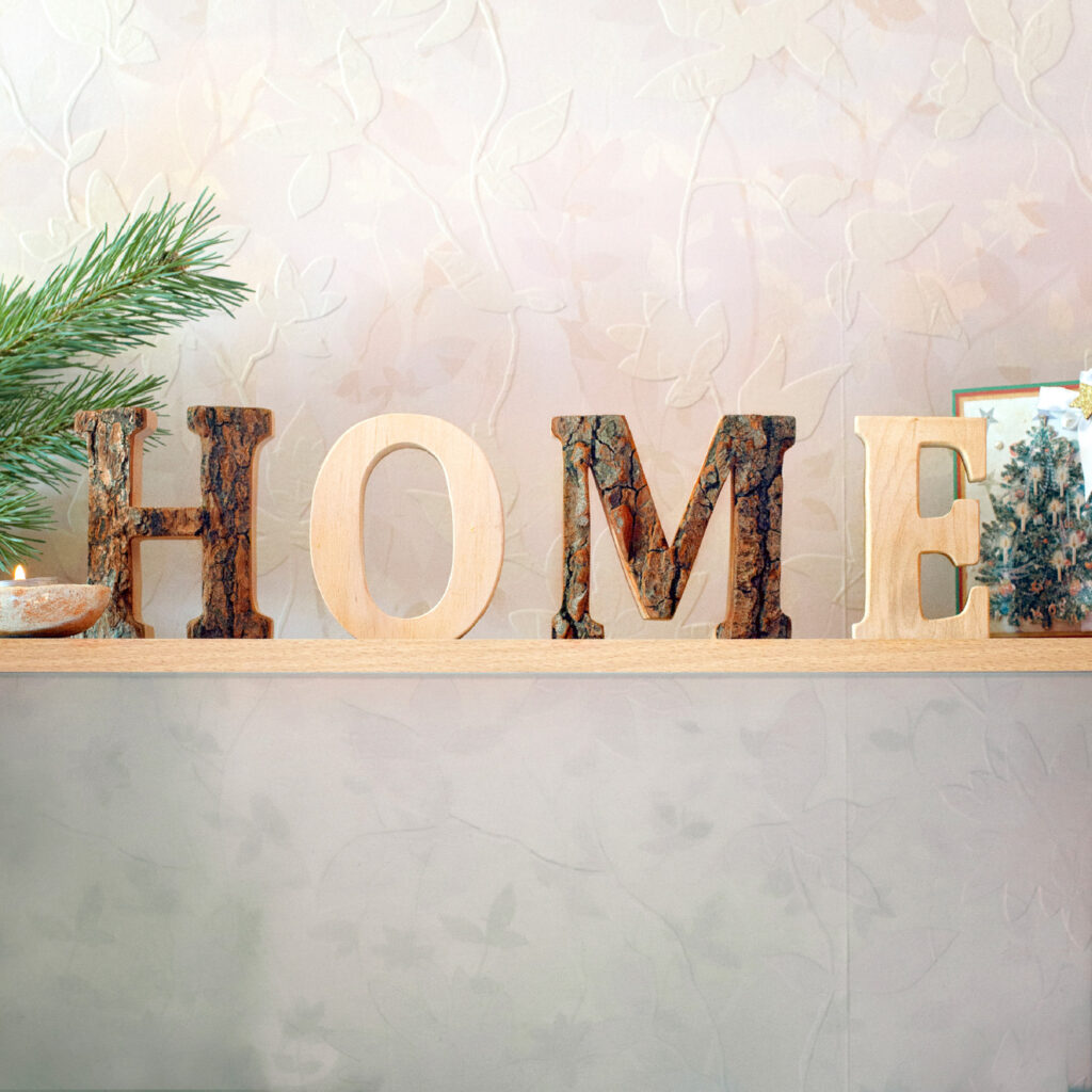 Wooden Home Letters