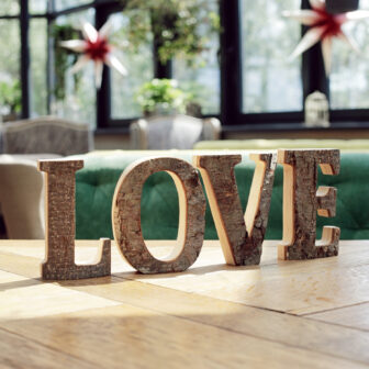 Wooden Letter Sign from Forest Decor