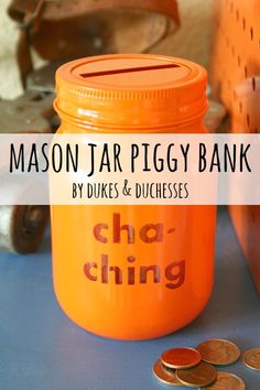Mason Jar Piggy Banks