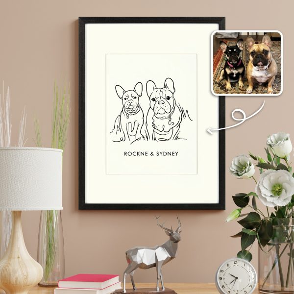 Custom Digital Watercolor Pet Portrait