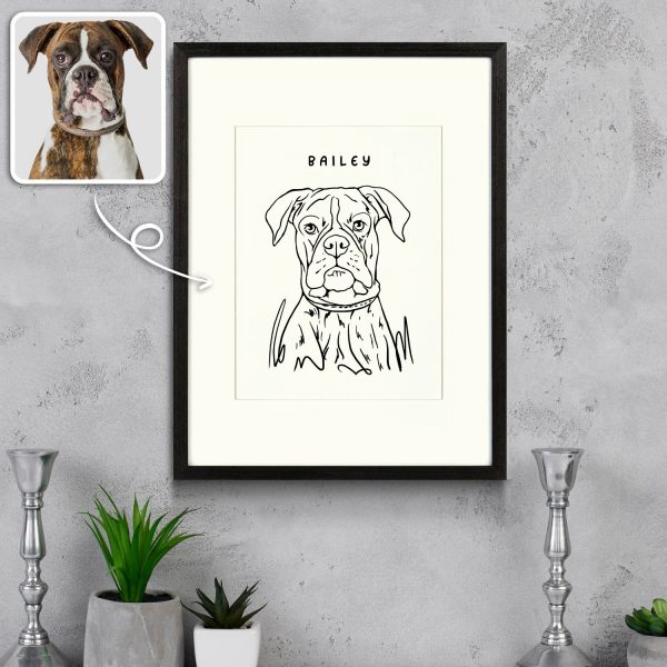 Custom Digital Watercolor Pet Portrait