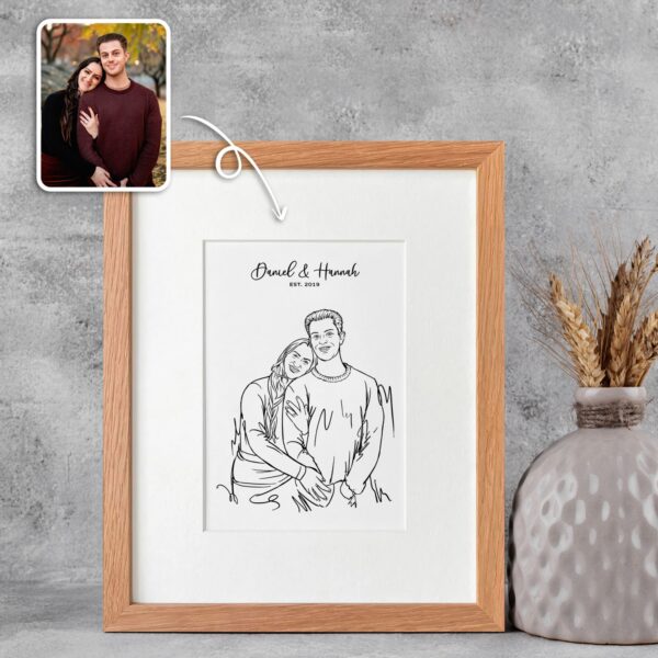 Custom Line Art Portrait