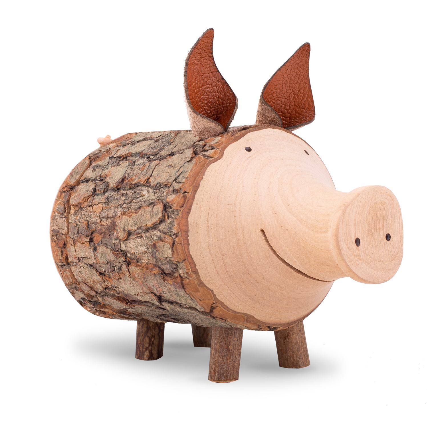 Forest Decor wooden piggy bank