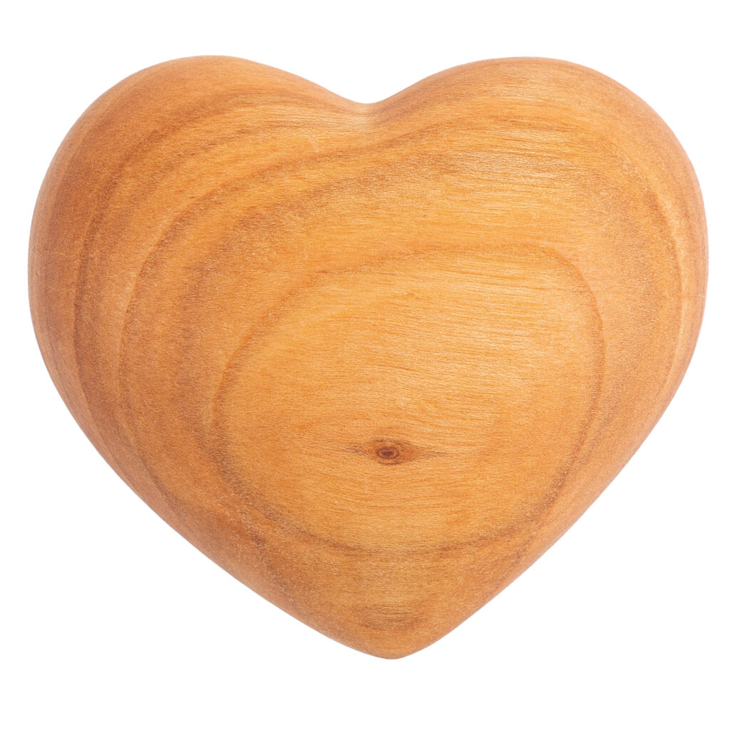 decorative Heart-Shaped I Love You wood