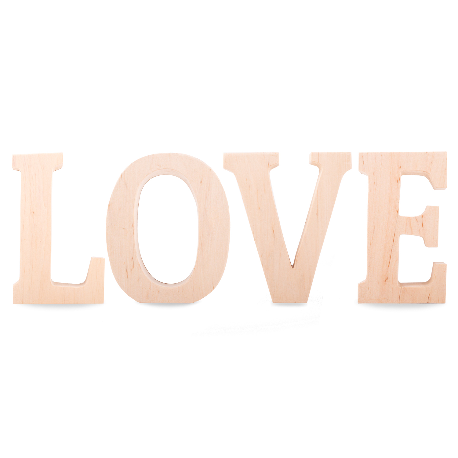 Wood Love Letters Cutout Sign
