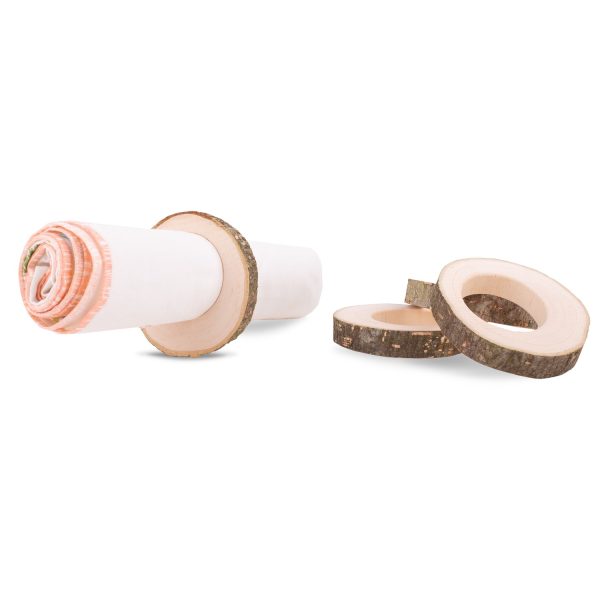 4 Wood Napkin Rings