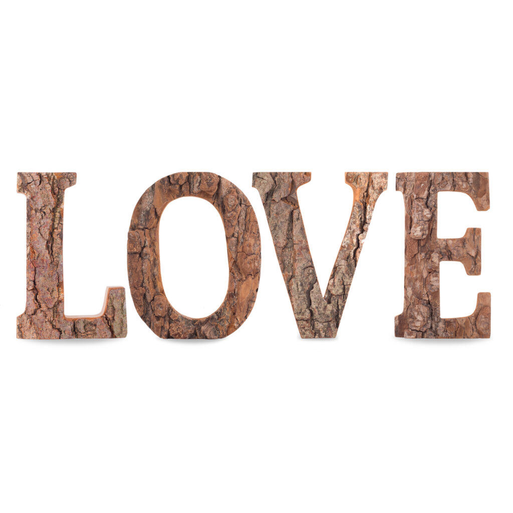 Wooden Love Letters Cutout Sign