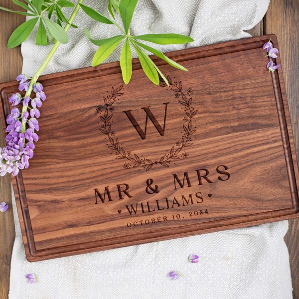 Personalized Mr. and Mrs. Cutting Board