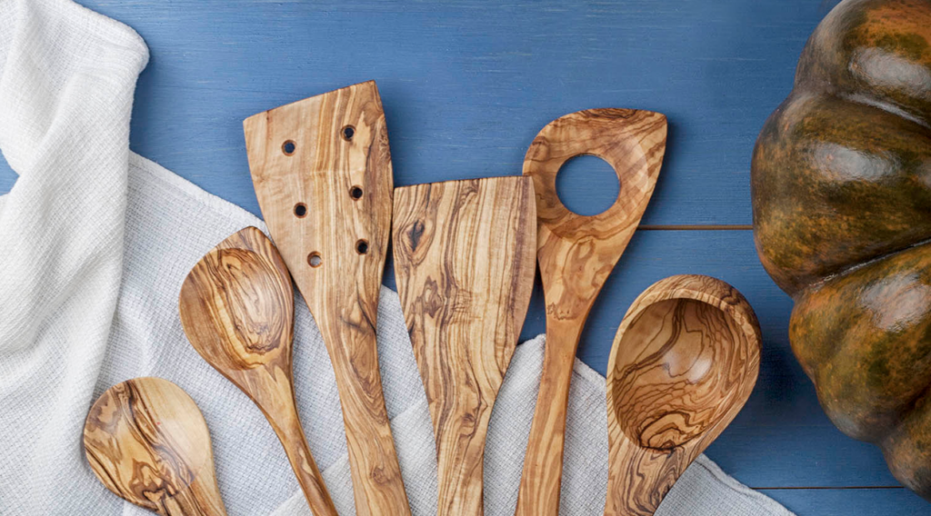 Wood Kitchen spoons Set