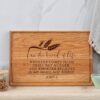 I am the Bread of Life Cutting Board with Engraved Bible Verse