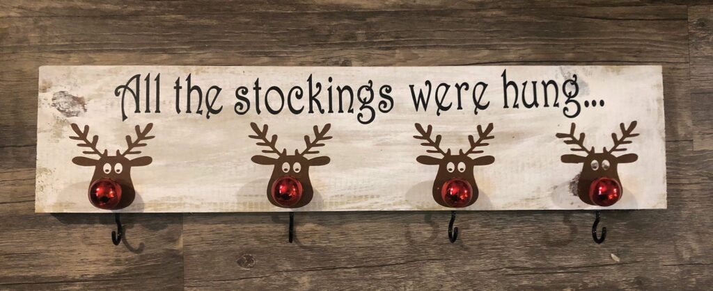 Reindeer stocking holder