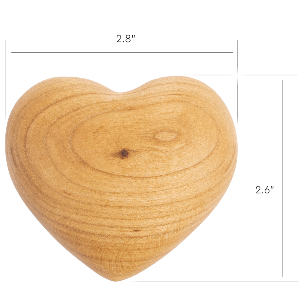 Natural 3D Wood Heart