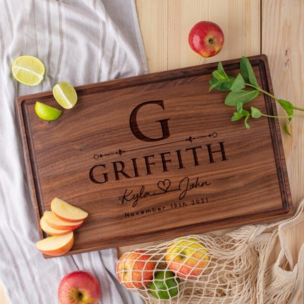 Personalized Walnut Wood Cutting Board