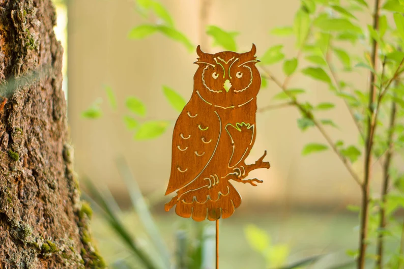 Owl Garden Stake
