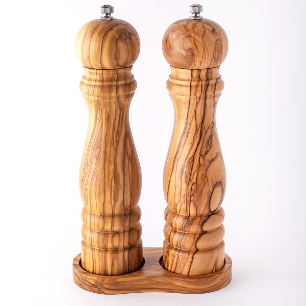 Olive Wood Salt and Pepper Mill Set