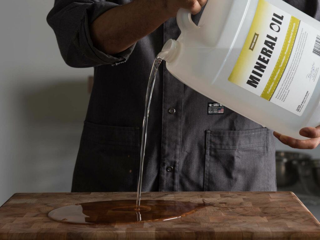 mineral oil on wood cutting boards