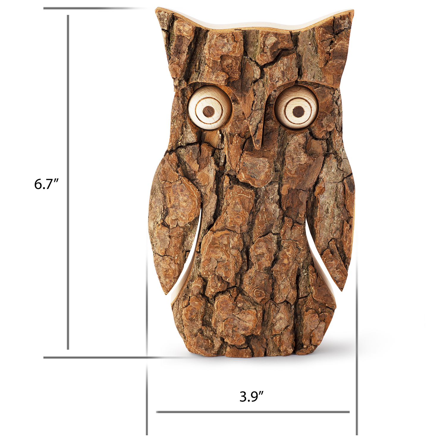 Rustic Wooden Owl